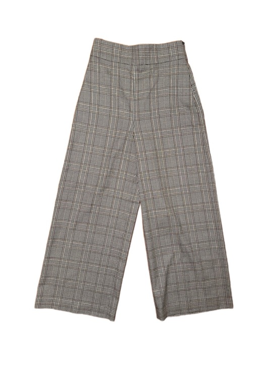Zara Pants - Zara Checked Tailored Trousers in Black, White and Brown